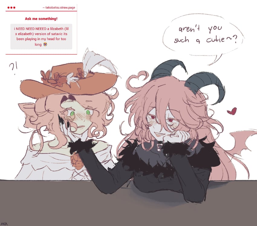 lil and elizabeth (original and 1 more) drawn by takobatsu