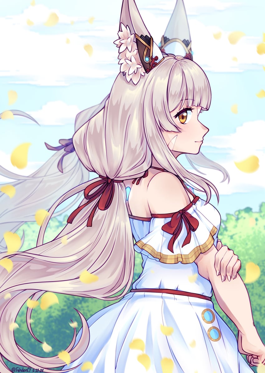 nia (xenoblade chronicles and 1 more) drawn by fehden