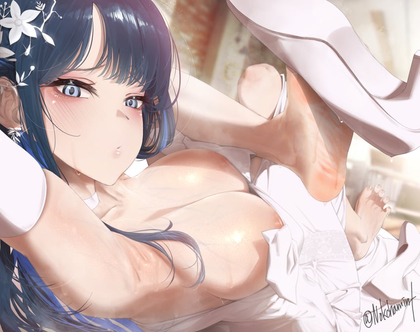 saori (blue archive) drawn by nokchamint