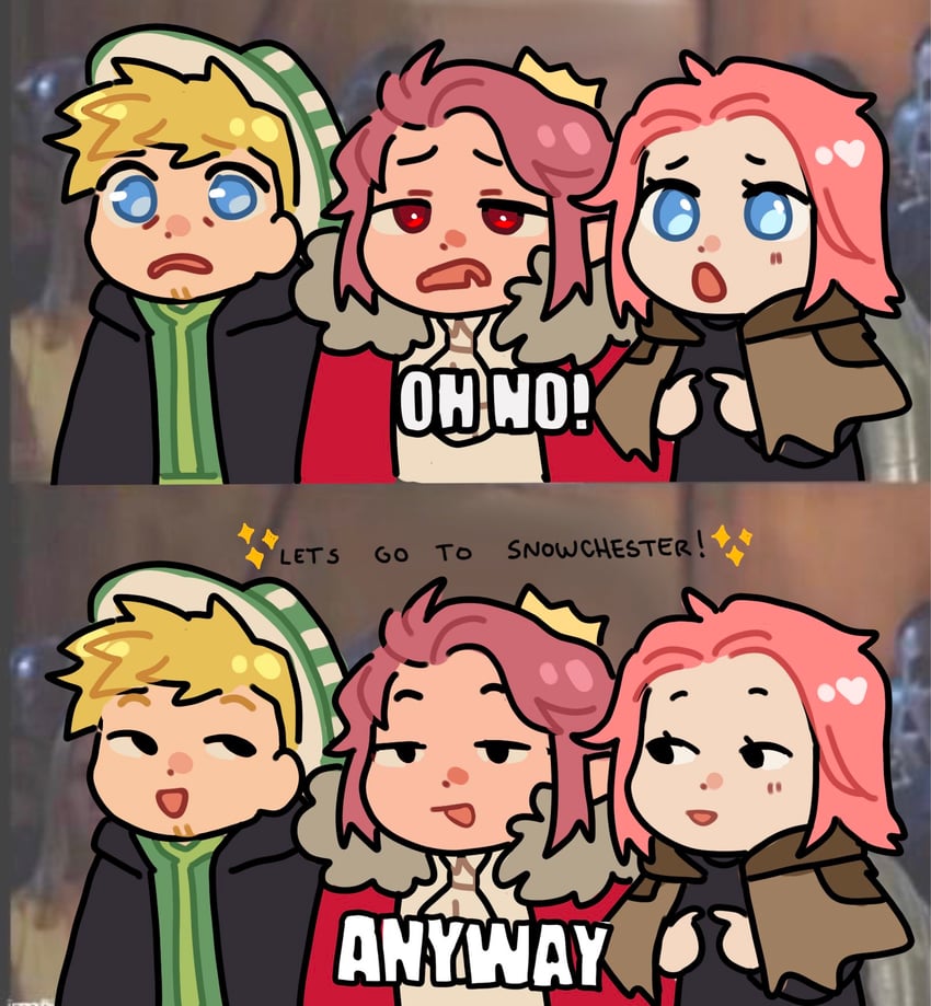 technoblade, ph1lza, and nihachu (minecraft youtube and 1 more) drawn by gomi_(gomiidd)