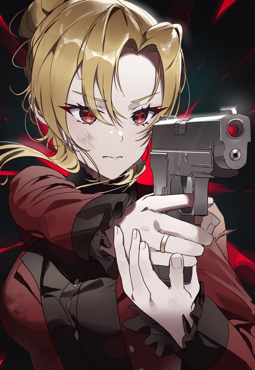 angelica rafa redgrave (otome gee sekai wa mob ni kibishii sekai desu) drawn by shedar