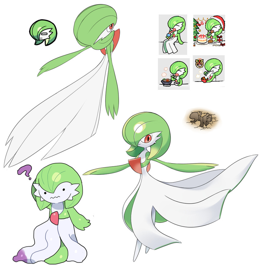 gardevoir, ditto, and transformed ditto (pokemon) drawn by lotosu