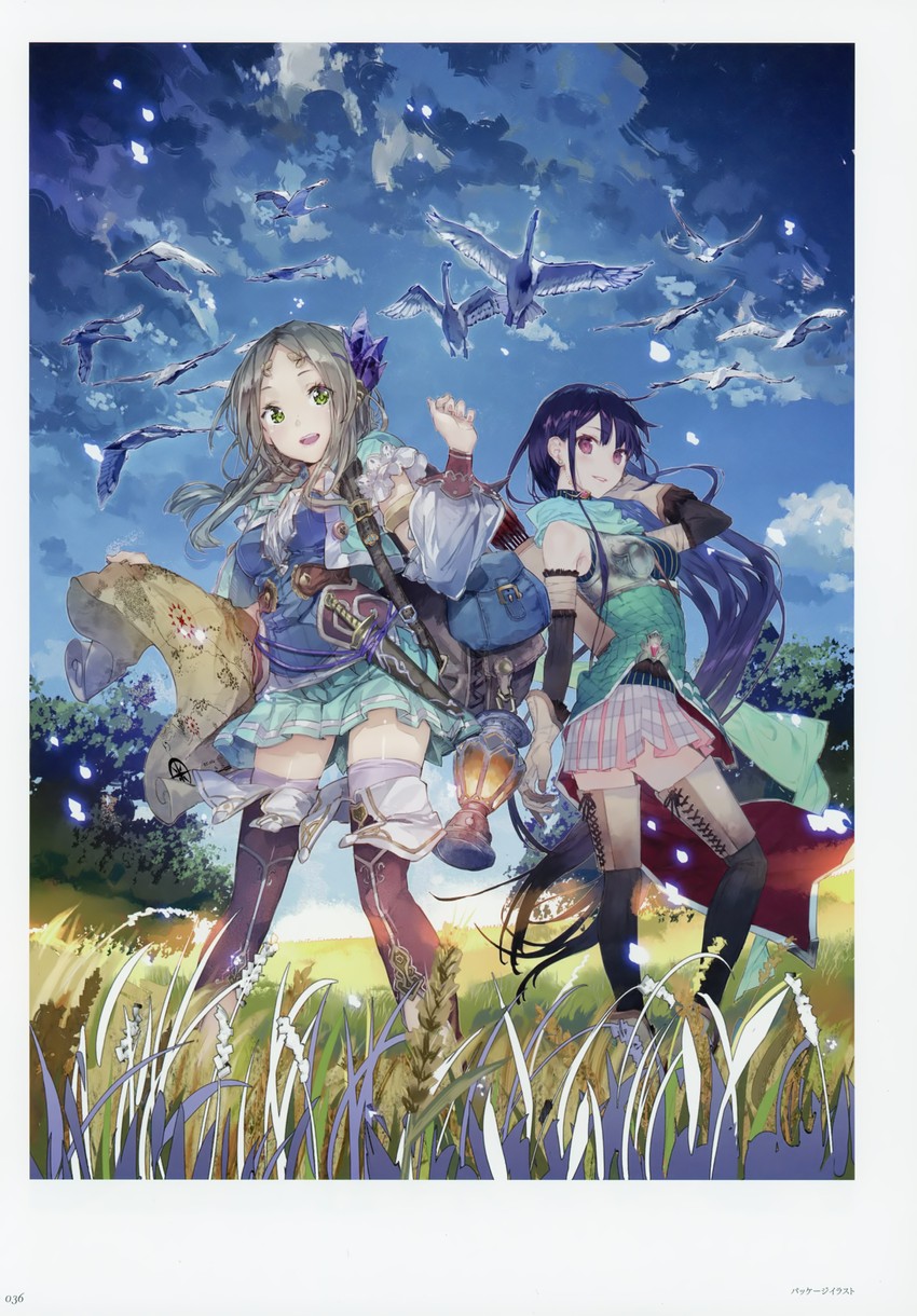 firis mistlud and liane mistlud (atelier and 1 more) drawn by noco_(adamas) and yuugen