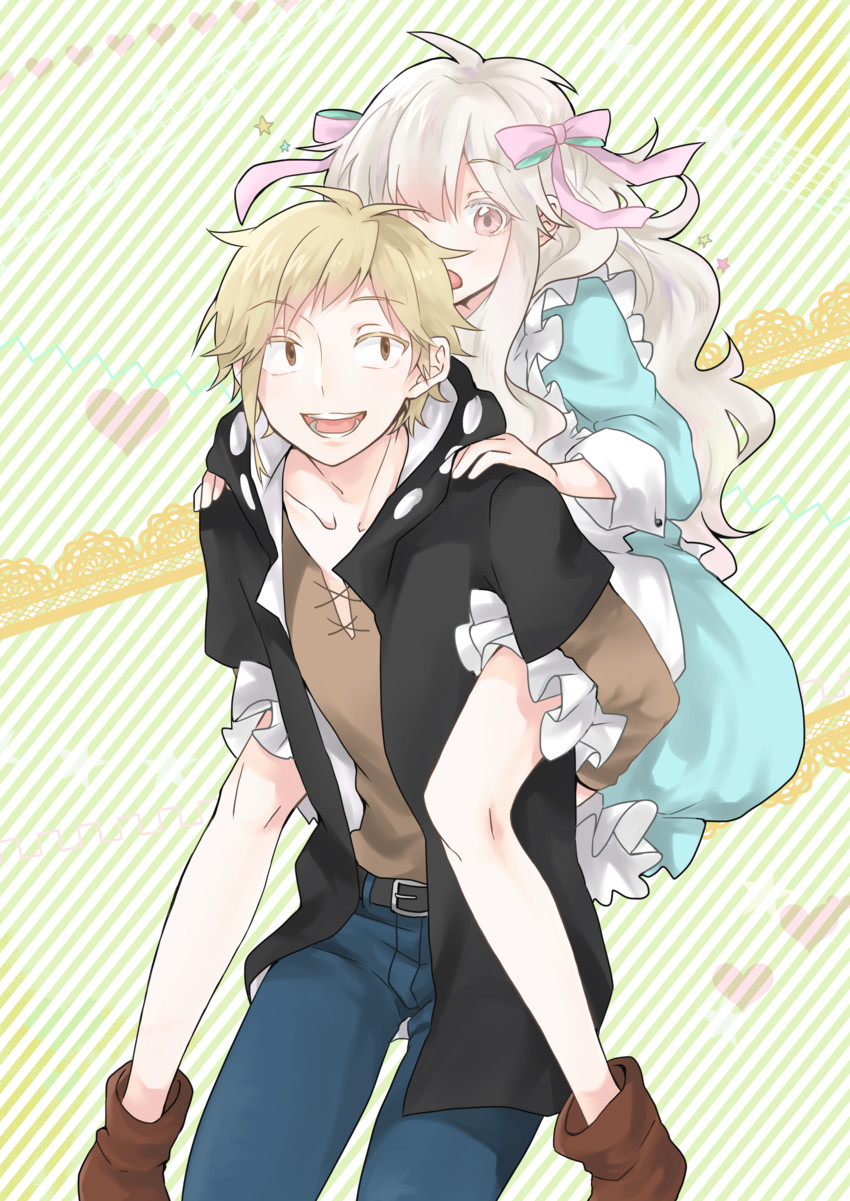 kozakura marry and kano shuuya (kagerou project) drawn by komai_(reed_arrow)