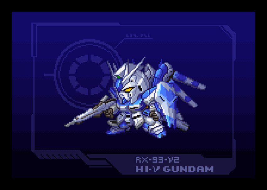 hi-nu gundam (gundam and 3 more) drawn by mui_(muilog3)