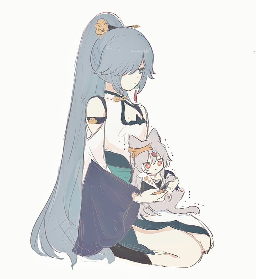 fu hua and herrscher of sentience (honkai and 1 more) drawn by tya_tya_3rd