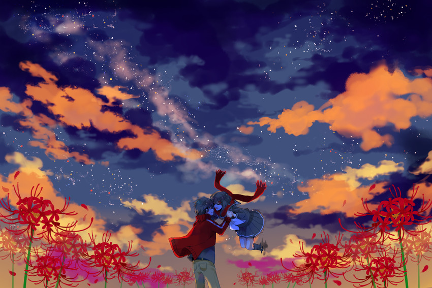 tateyama ayano and kisaragi shintarou (kagerou project) drawn by amagi_hana