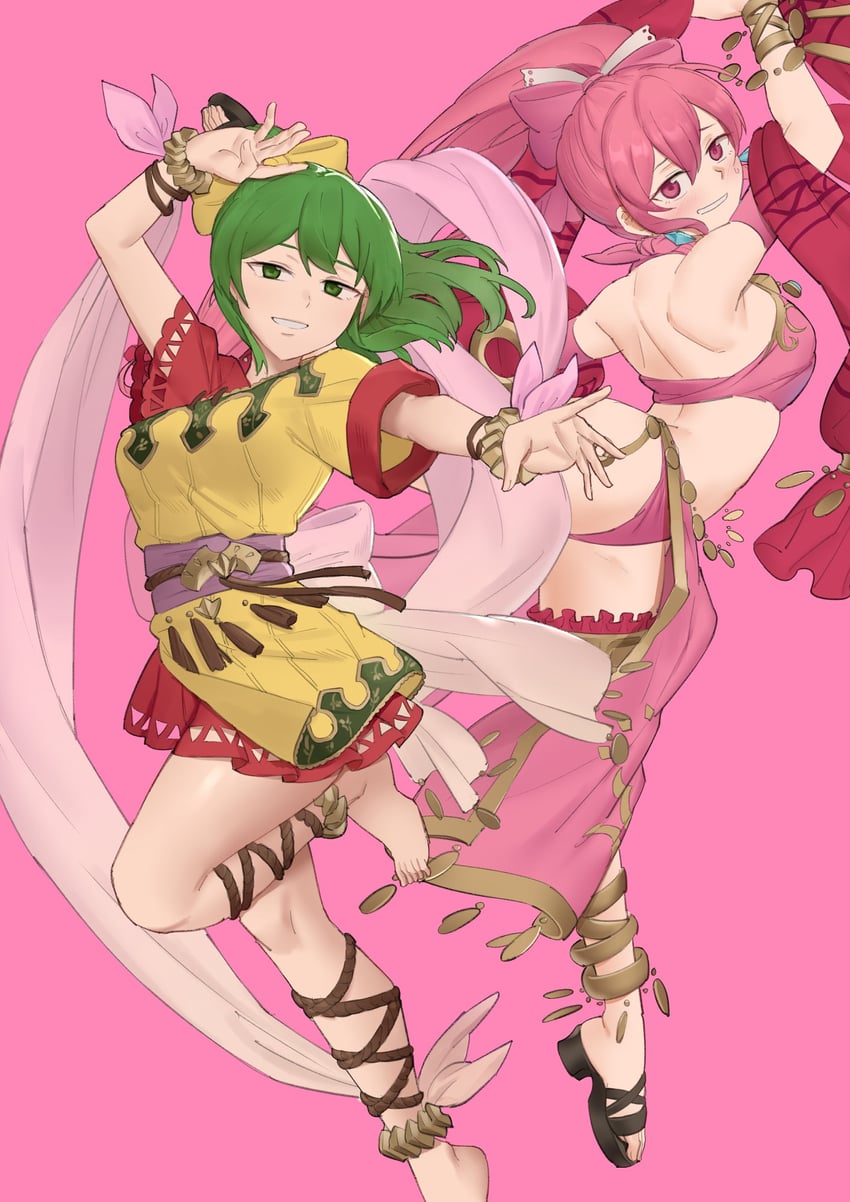 lene and phina (fire emblem and 3 more) drawn by ebinku