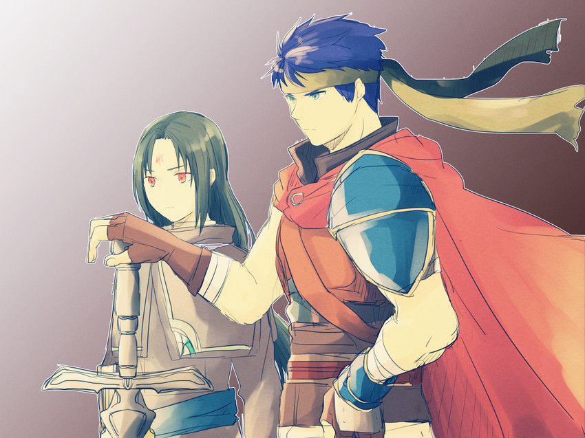 ike and soren (fire emblem and 2 more) drawn by nishimura_(shinchinagachi)