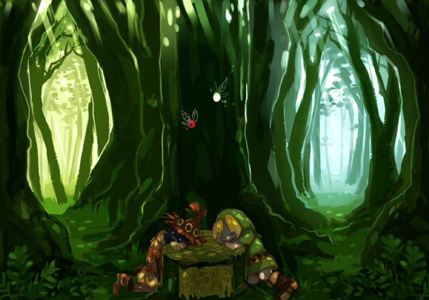 link, tatl, skull kid, and tael (the legend of zelda and 1 more)
