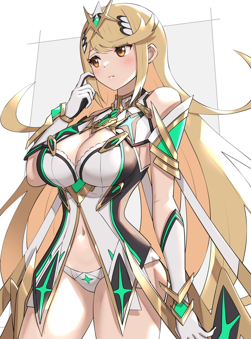 mythra (xenoblade chronicles and 1 more) drawn by gonzarez