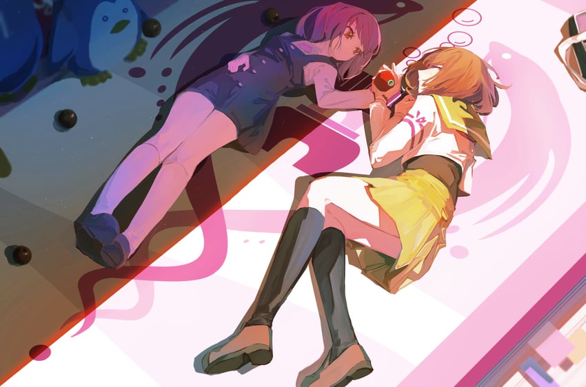 oginome ringo and oginome momoka (mawaru penguindrum) drawn by harumimi