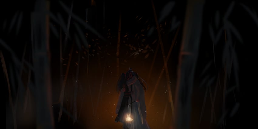 wei wuxian and lan wangji (modao zushi) drawn by xianduguaitan