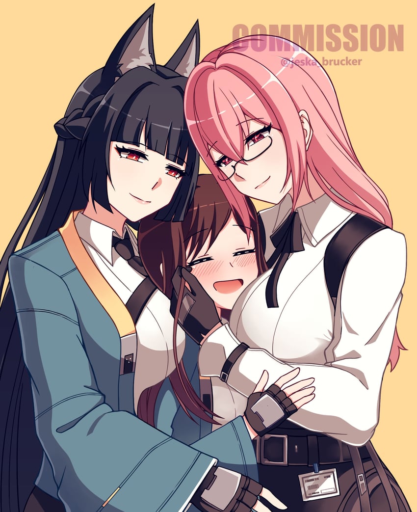 hoshimi miyabi and tsukishiro yanagi (original and 1 more) drawn by jeska_brucker