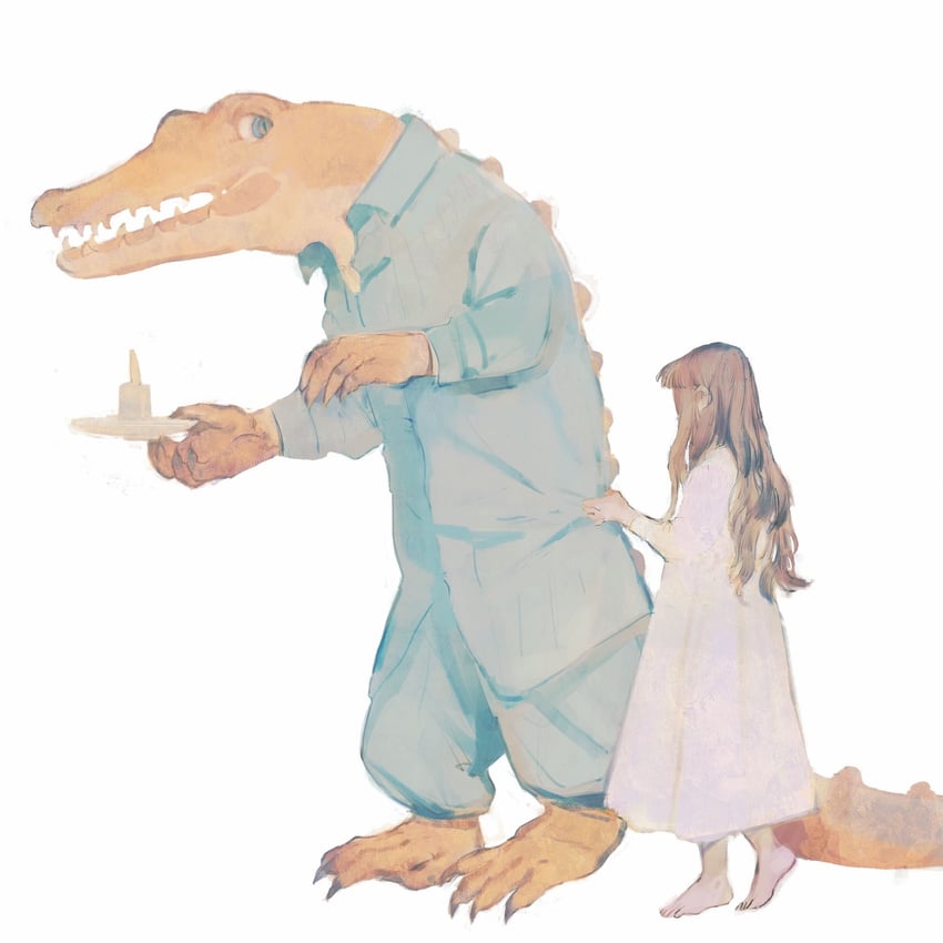 philia ell and croco zigmond (original) drawn by tono_(rt0no)