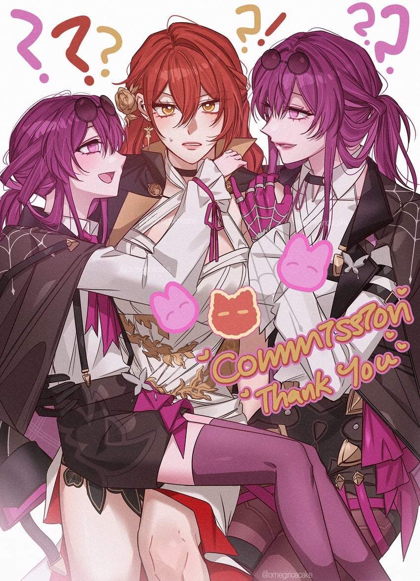 kafka and himeko (honkai and 1 more) drawn by omegiricecake