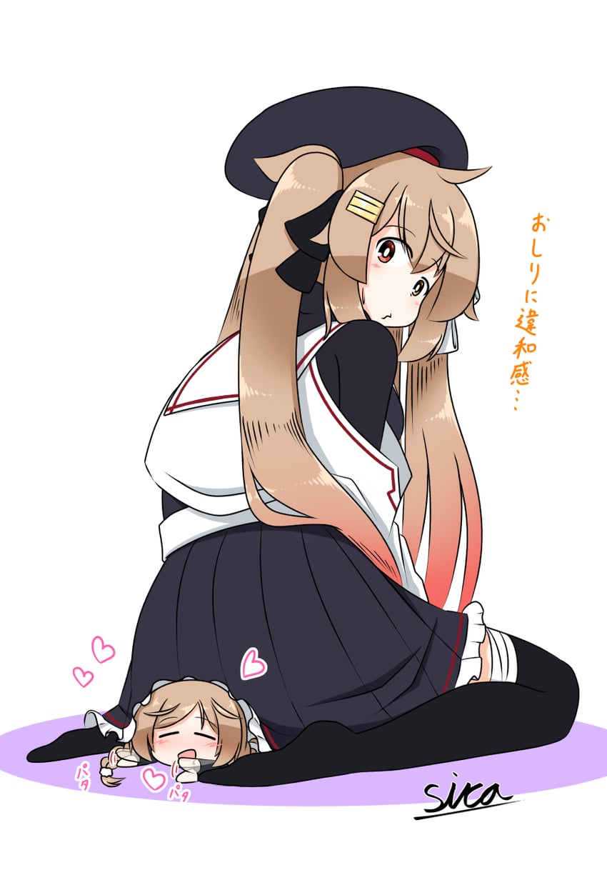 murasame, murasame kai ni, and minegumo (kantai collection) drawn by sira