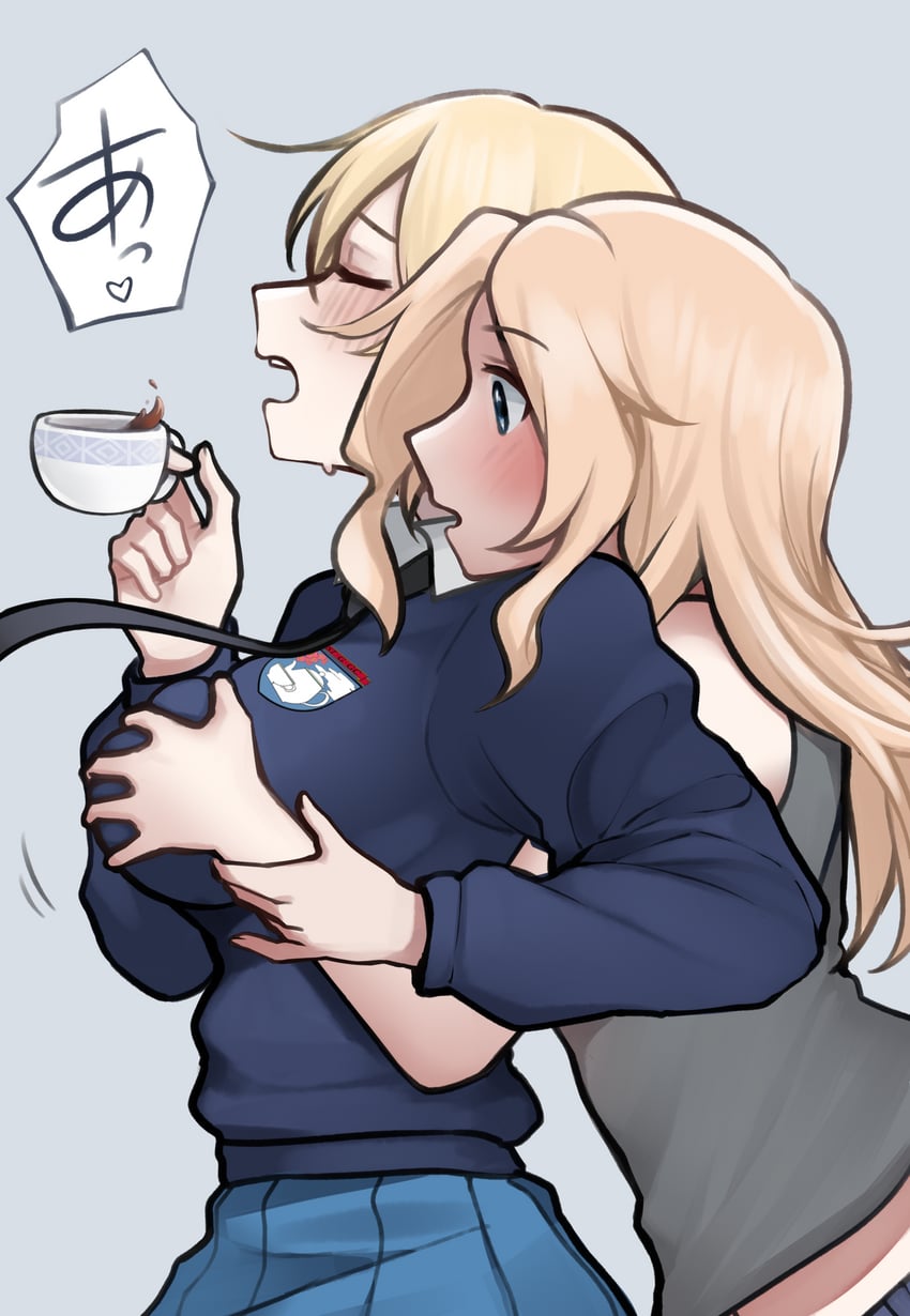 darjeeling and kay (girls und panzer) drawn by m1saki_1