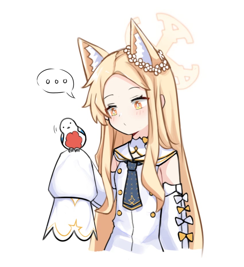 seia and punishing bird (blue archive and 2 more) drawn by sari_(zakura27502762)