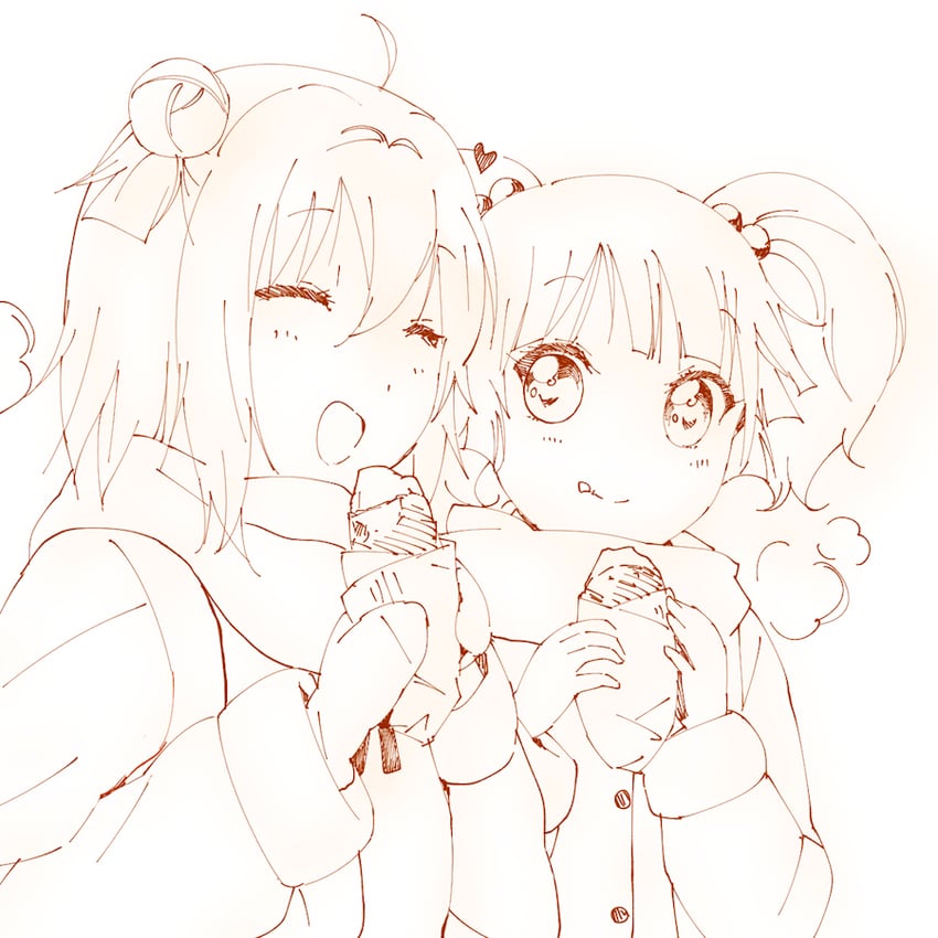 akaza akari and yoshikawa chinatsu (yuruyuri) drawn by kamiki_uutarou