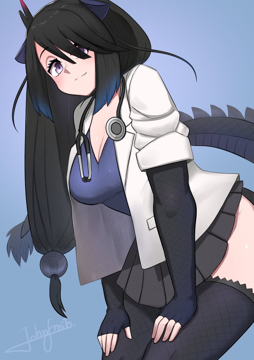 black dragon (kemono friends and 1 more) drawn by john_(a2556349)