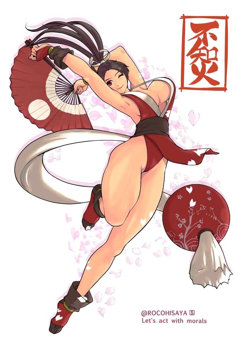 shiranui mai (the king of fighters and 1 more) drawn by rocohisaya