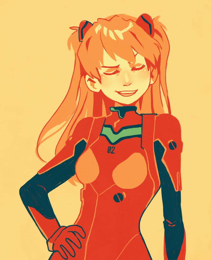 souryuu asuka langley (neon genesis evangelion) drawn by alexia_khodanian