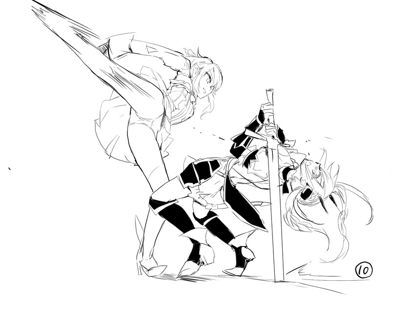 la pucelle and cranberry (mahou shoujo ikusei keikaku and 1 more) drawn by edoya_pochi