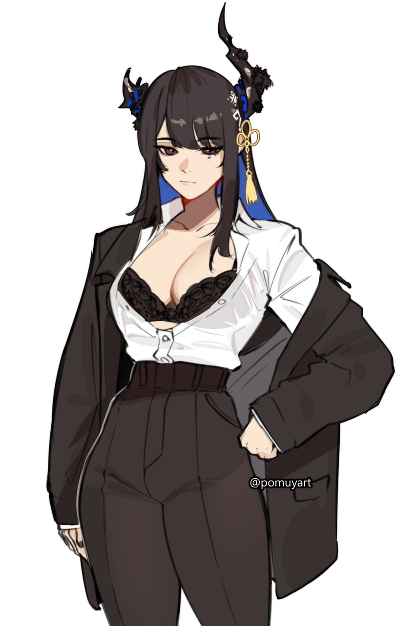 nerissa ravencroft (hololive and 1 more) drawn by pomuya