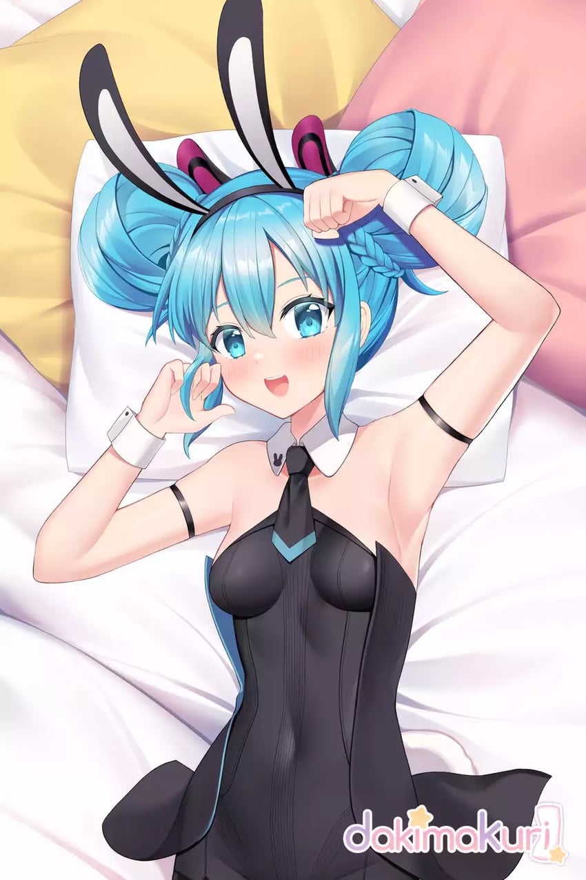 hatsune miku and bicute bunnies miku (vocaloid and 1 more)