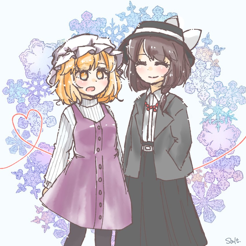 usami renko and maribel hearn (touhou) drawn by salt_(seasoning)