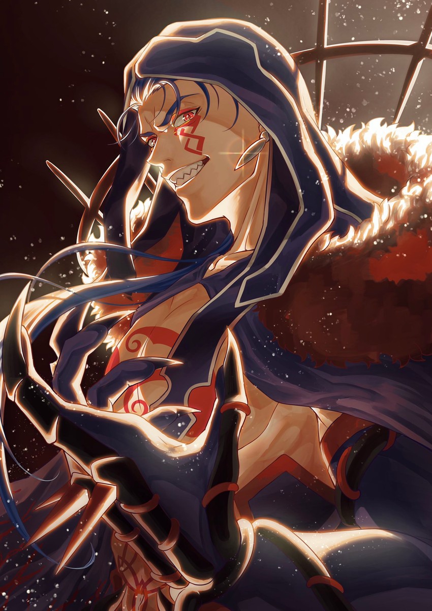 cu chulainn and cu chulainn alter (fate and 1 more) drawn by daro_maru