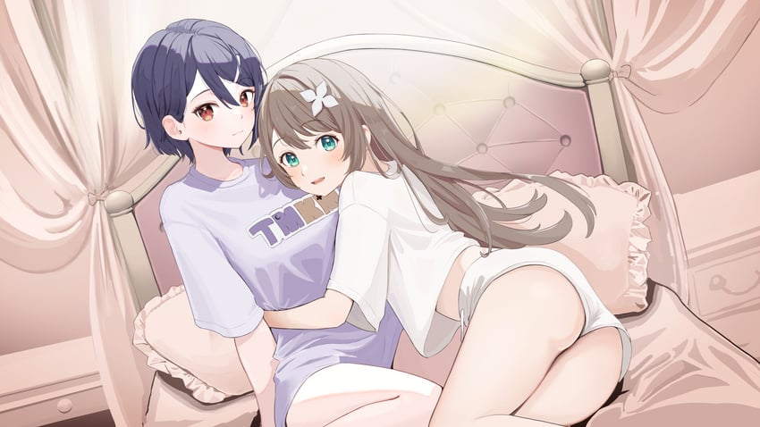 kurikoma komaru and otodama tamako (aogiri koukou) drawn by taachika