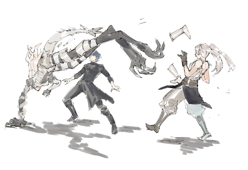 female corrin, female robin, and male byleth (fire emblem and 4 more) drawn by yourfreakyneighbourh
