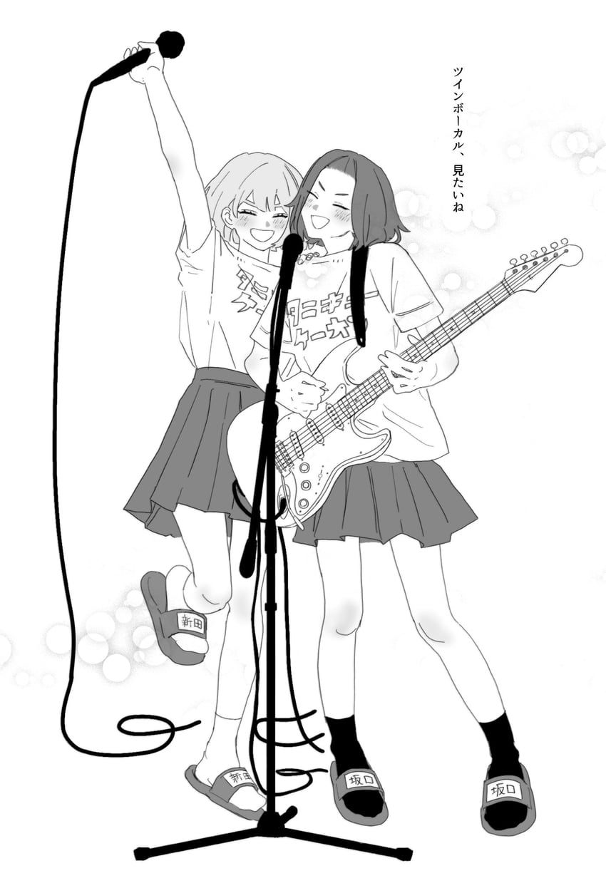 nitta tamaki and sakaguchi kaho (futsuu no keion-bu) drawn by genkakubanzai