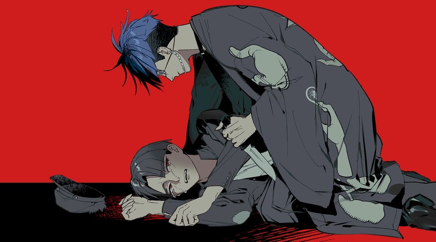 omokage yugamu and maruko gaku (the hundred line -last defense academy-) drawn by mini_(mini_ma_list)