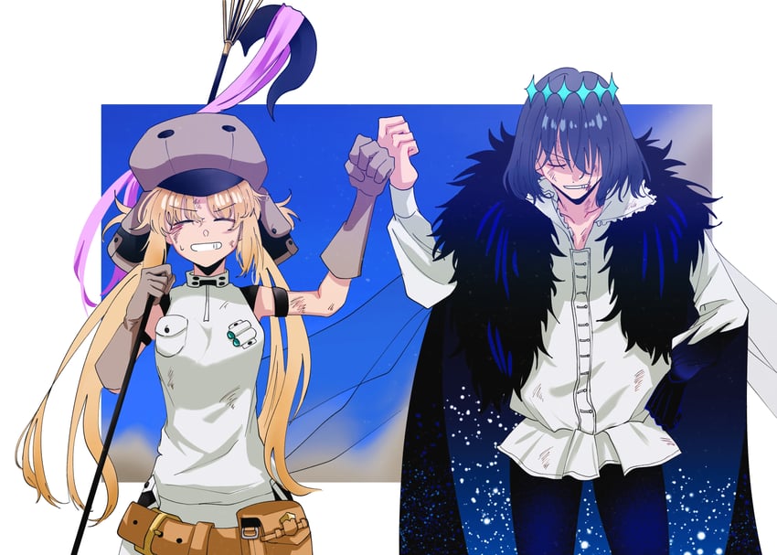 artoria pendragon, artoria caster, and oberon (fate and 1 more) drawn by 710_ao