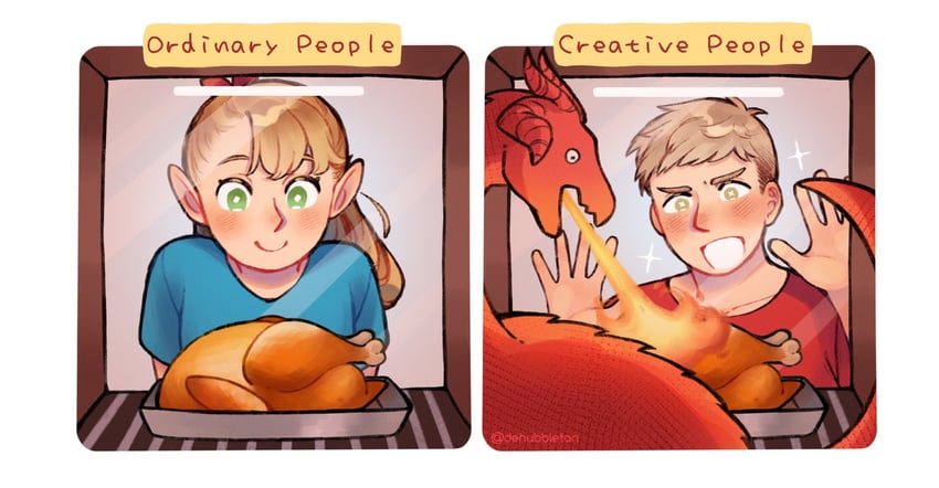 marcille donato and laios touden (dungeon meshi) drawn by dehubbleton