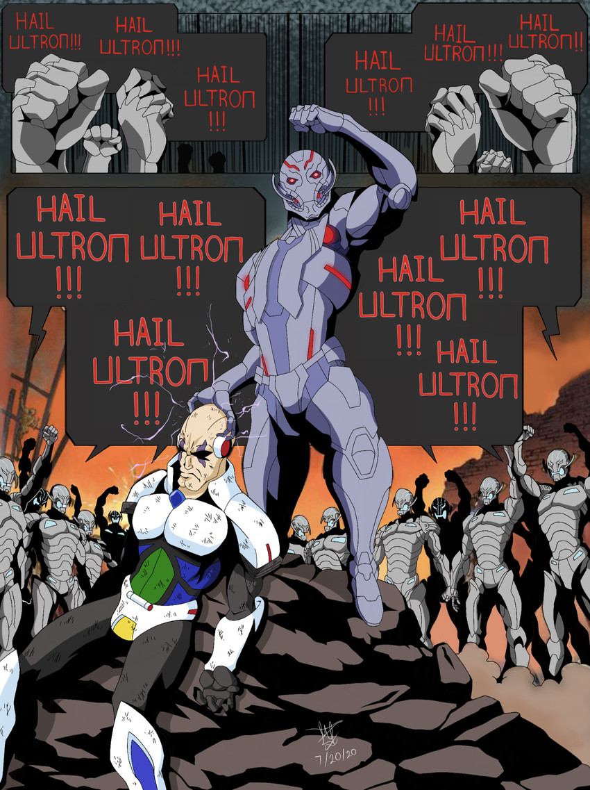 sigma and ultron (marvel and 8 more) drawn by henil031