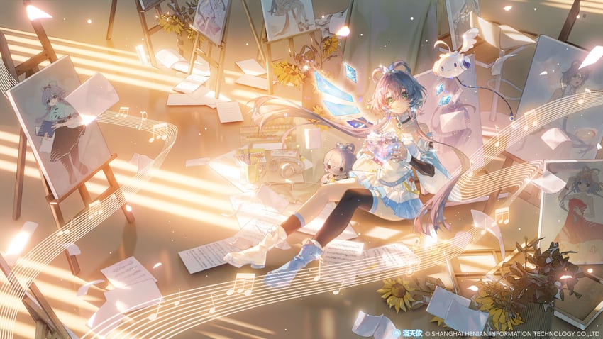 luo tianyi and tian dian (vocaloid and 1 more) drawn by tuzhate