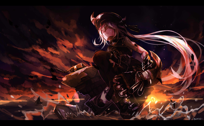 destroyer princess (kantai collection) drawn by blaise_(akigayakozato)