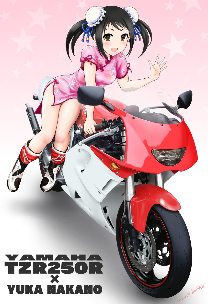 nakano yuka (idolmaster and 1 more) drawn by flick_(sal23)