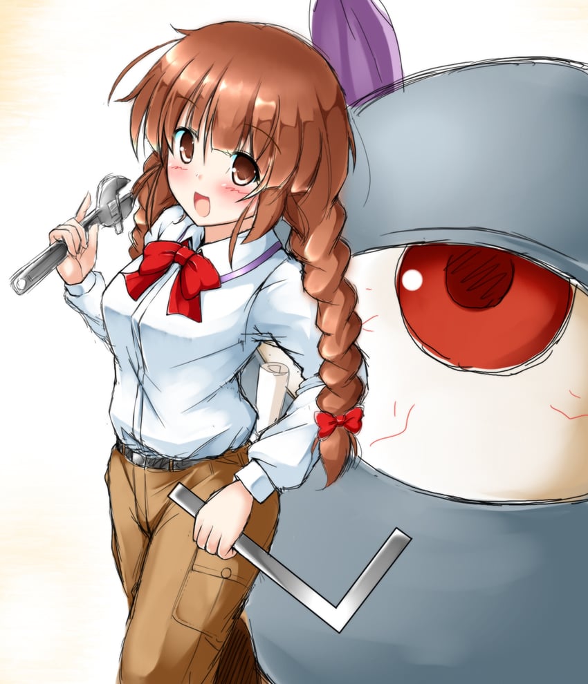 rika and evil eye sigma (touhou) drawn by aka_tawashi