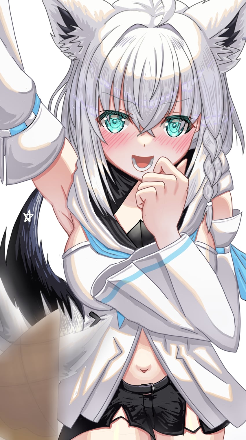 shirakami fubuki and oruyanke (hololive) drawn by akim_muto