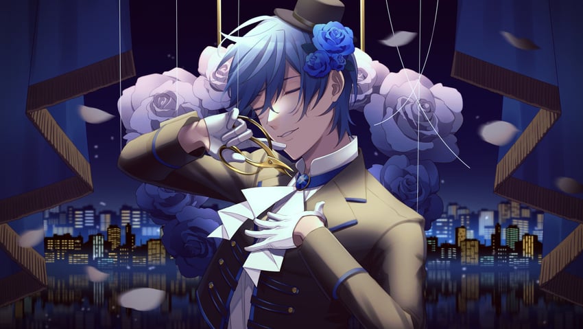 kaito (vocaloid) drawn by nokuhashi