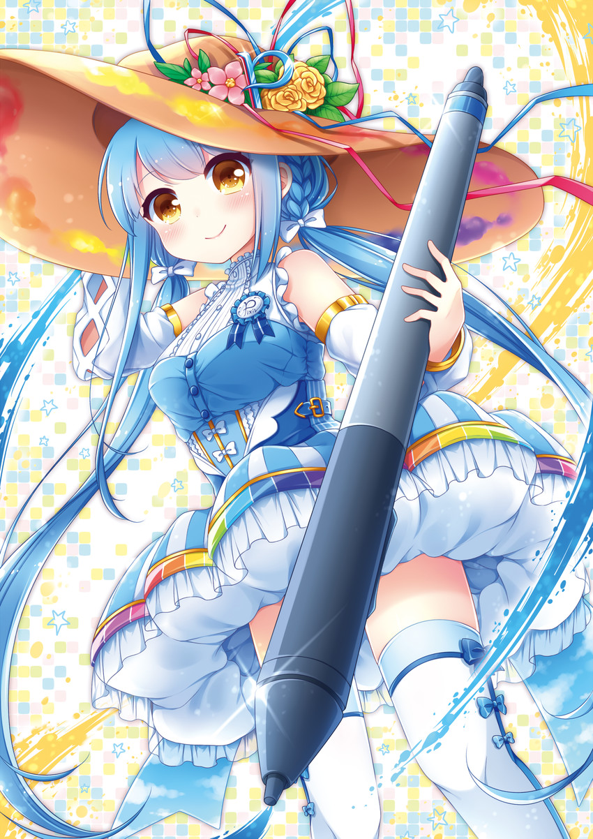pixiv-tan (original and 1 more) drawn by sanotsuki