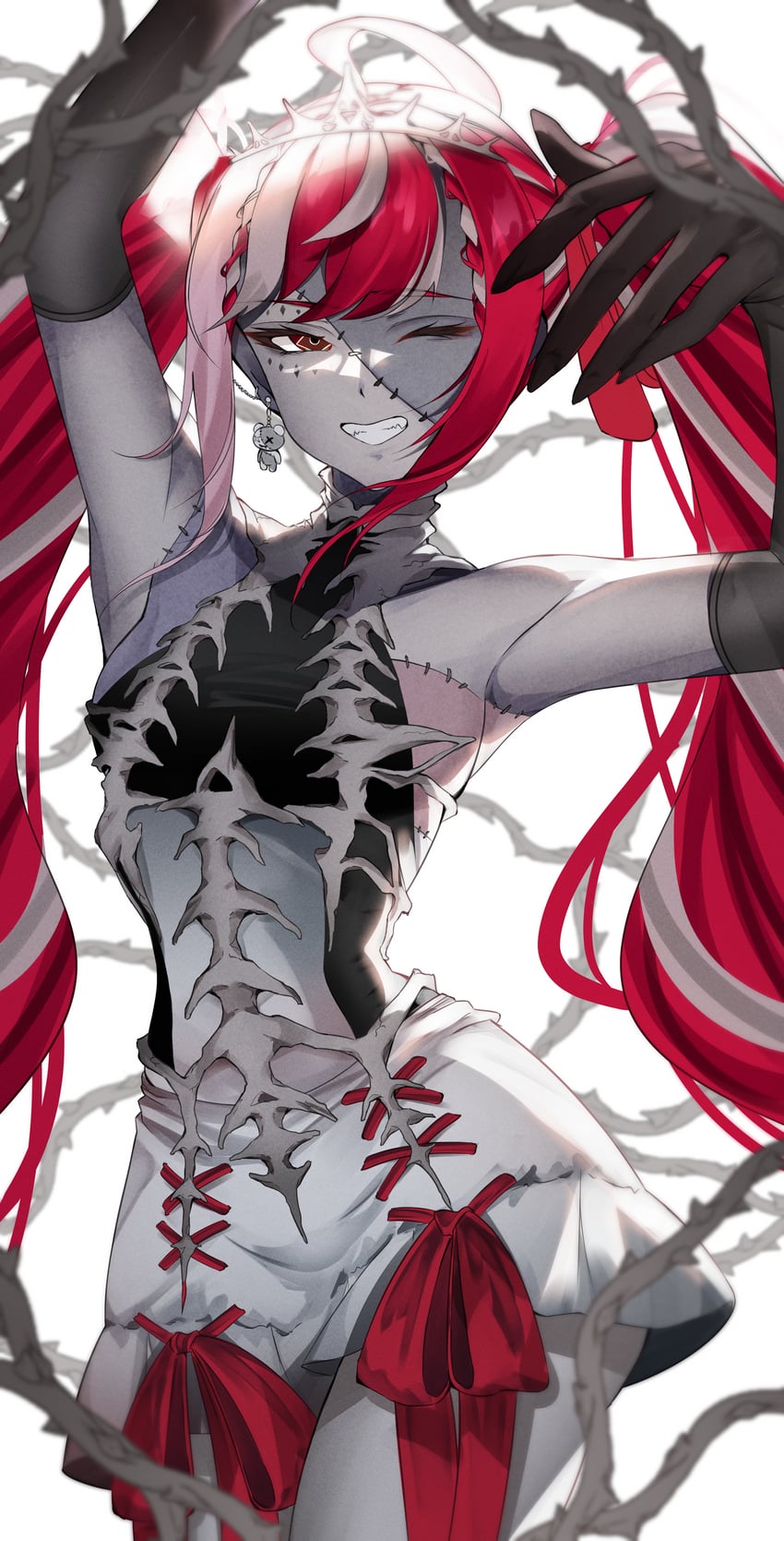 kureiji ollie (hololive and 1 more) drawn by demise_(official_makuu)