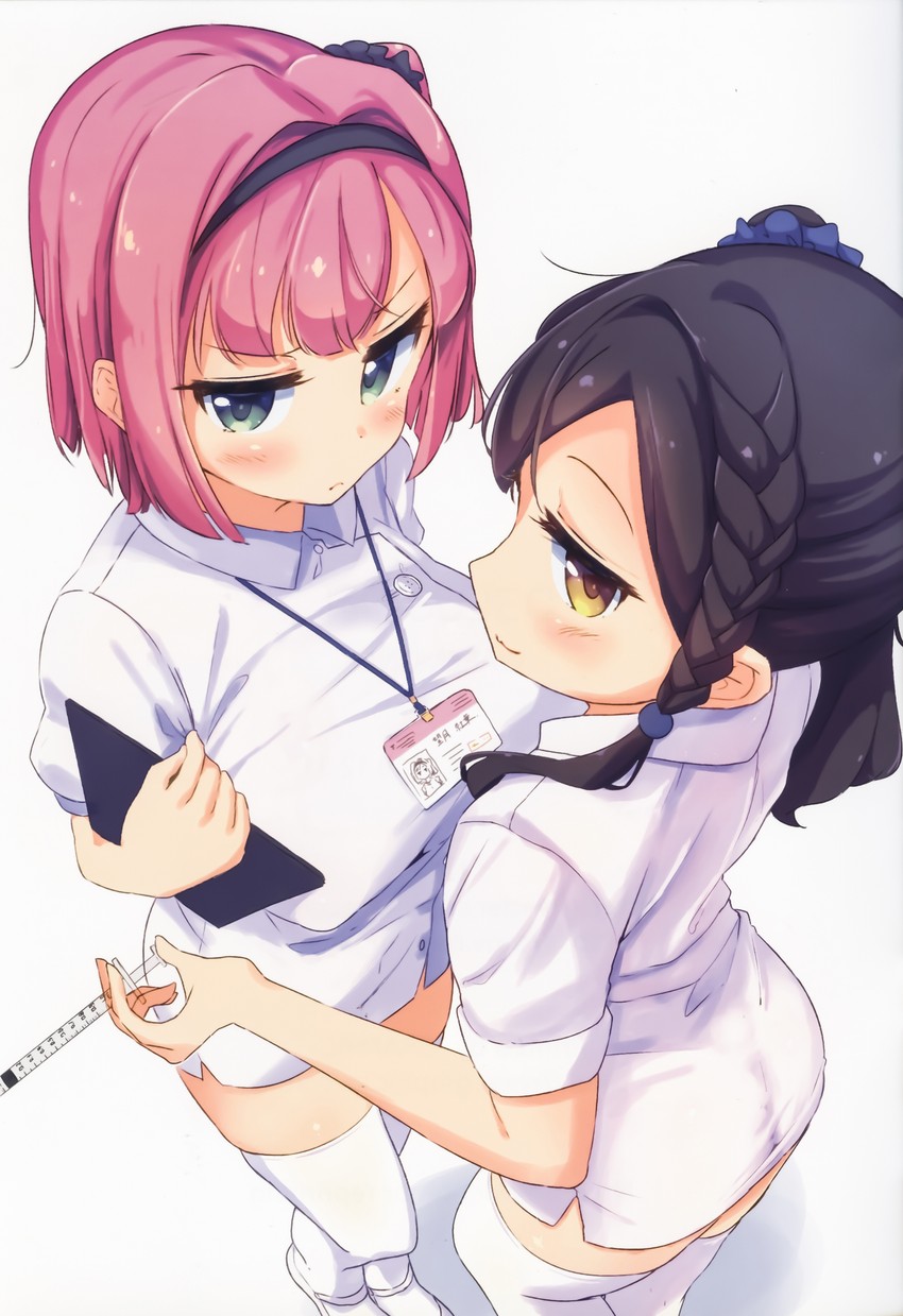mochizuki momiji and narumi tsubame (new game!) drawn by nitro_(mugityaoisii)