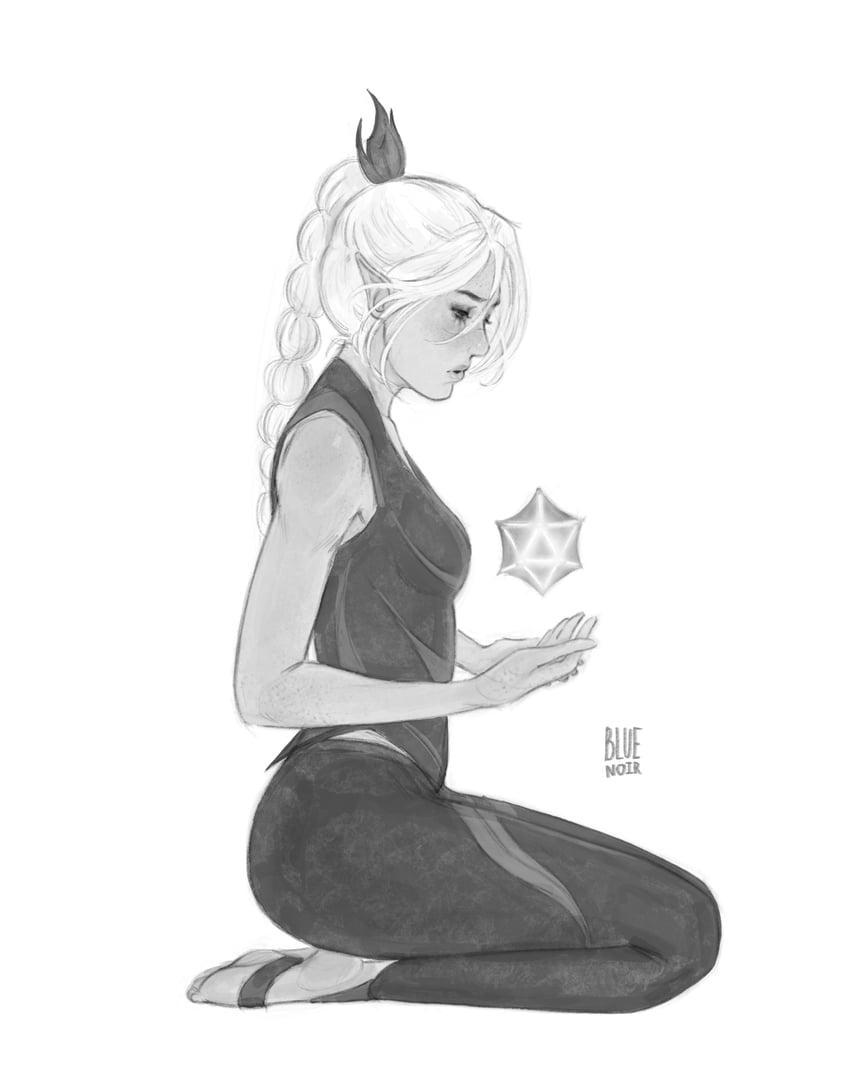 shadowheart (dungeons & dragons and 2 more) drawn by bluenoirart