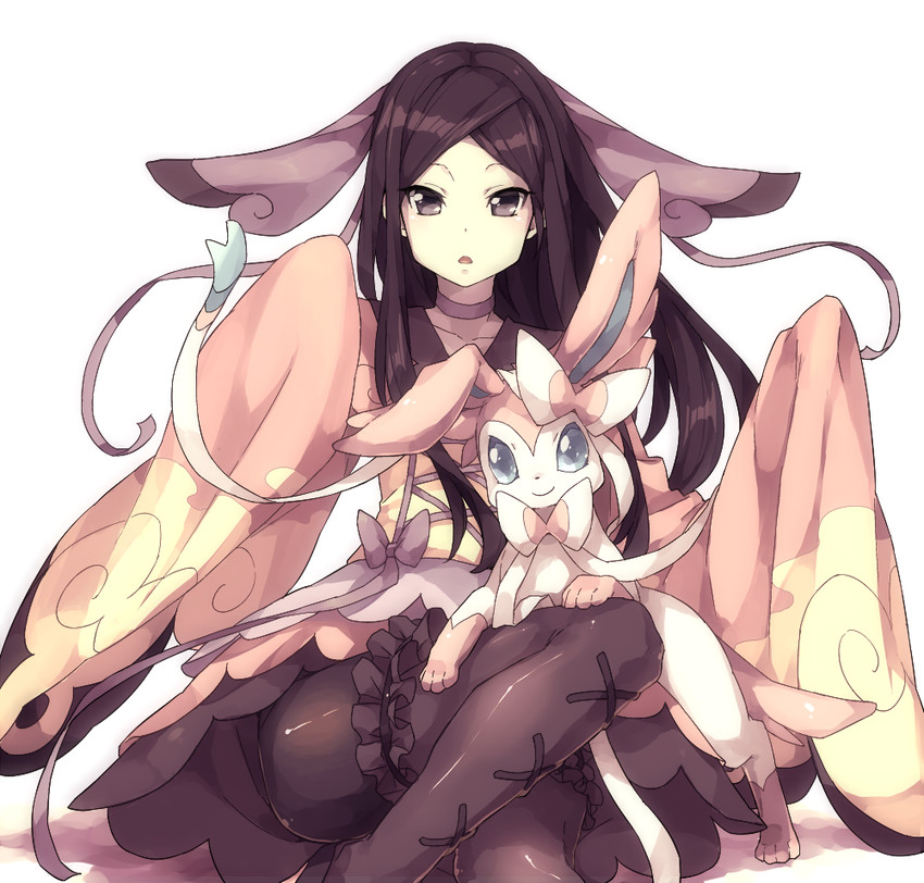 sylveon and valerie (pokemon and 1 more) drawn by chorefuji